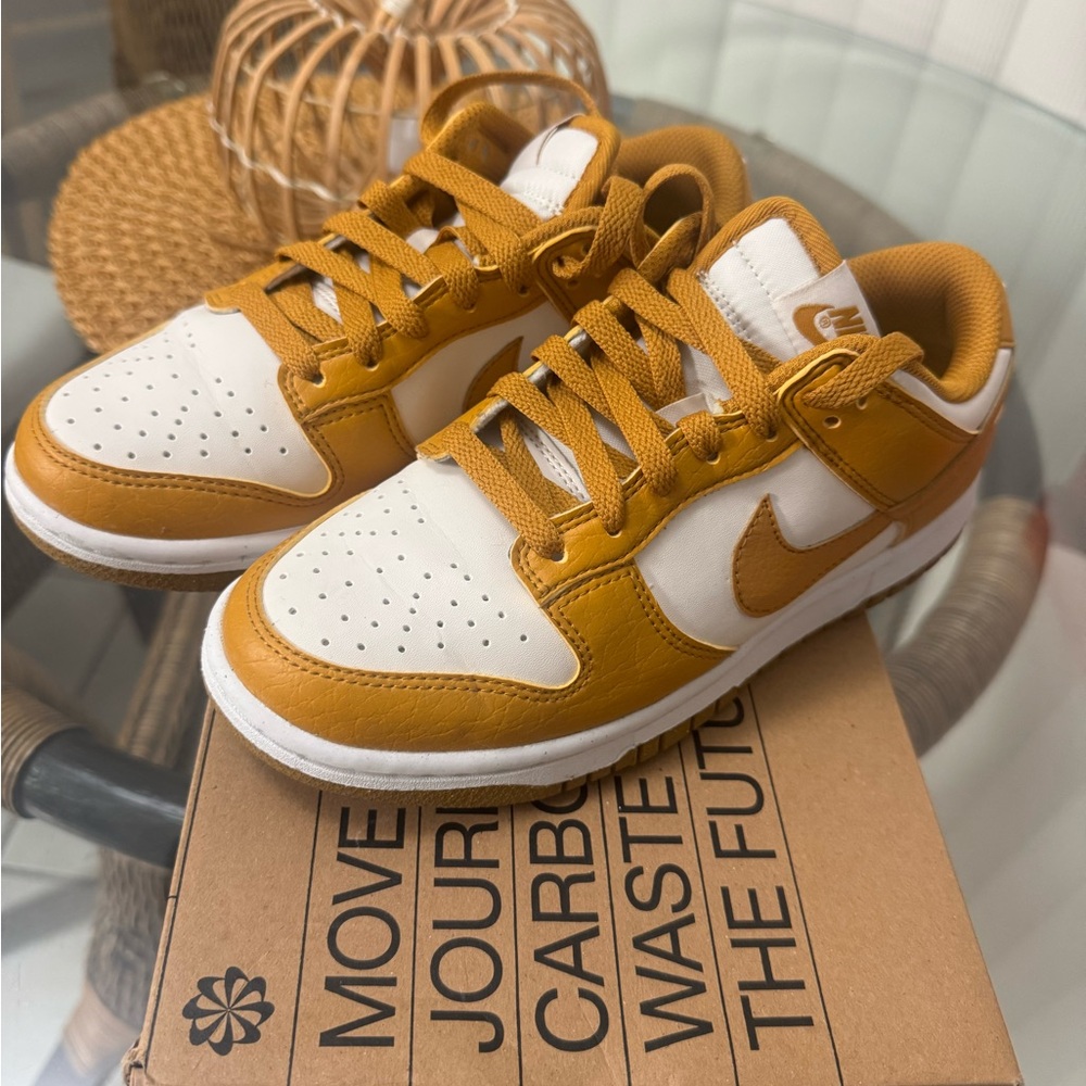 Nike Kids' Tan and White Sneakers